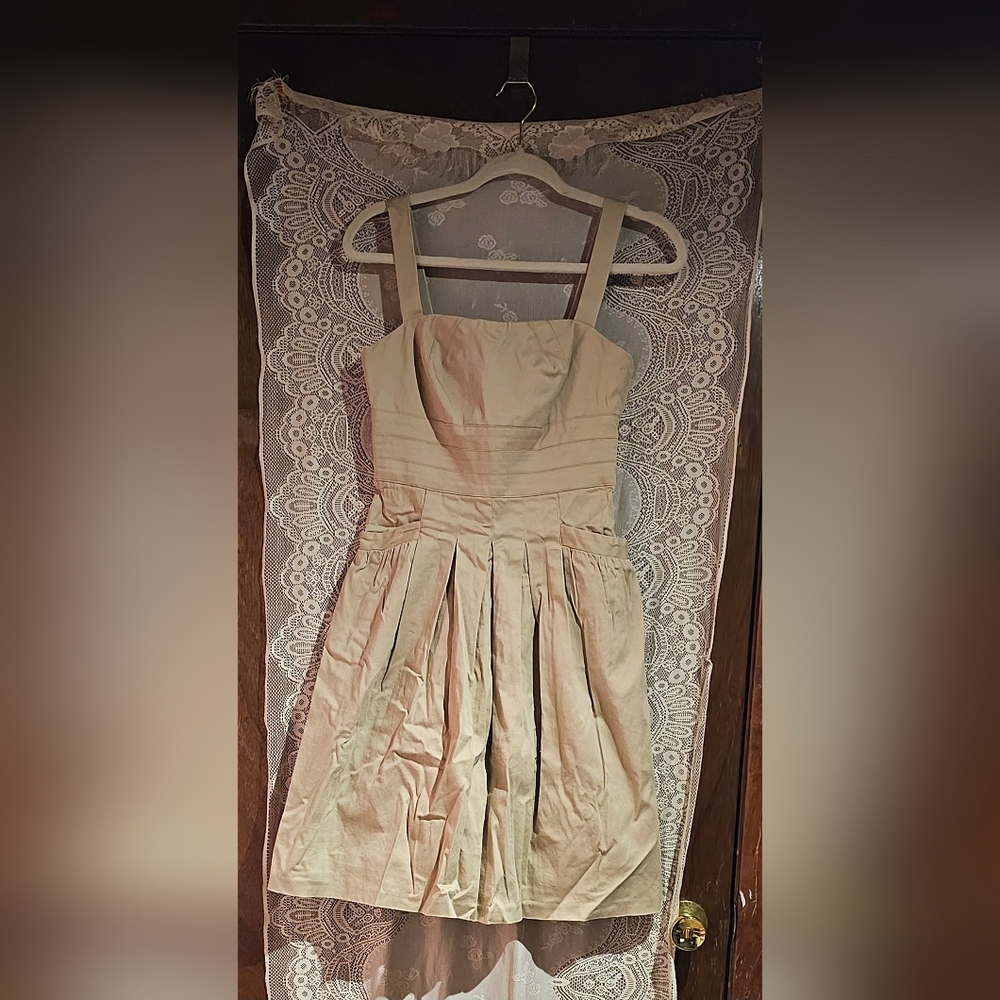 London Fog Minimalist Utlity Mini Dress Size 4